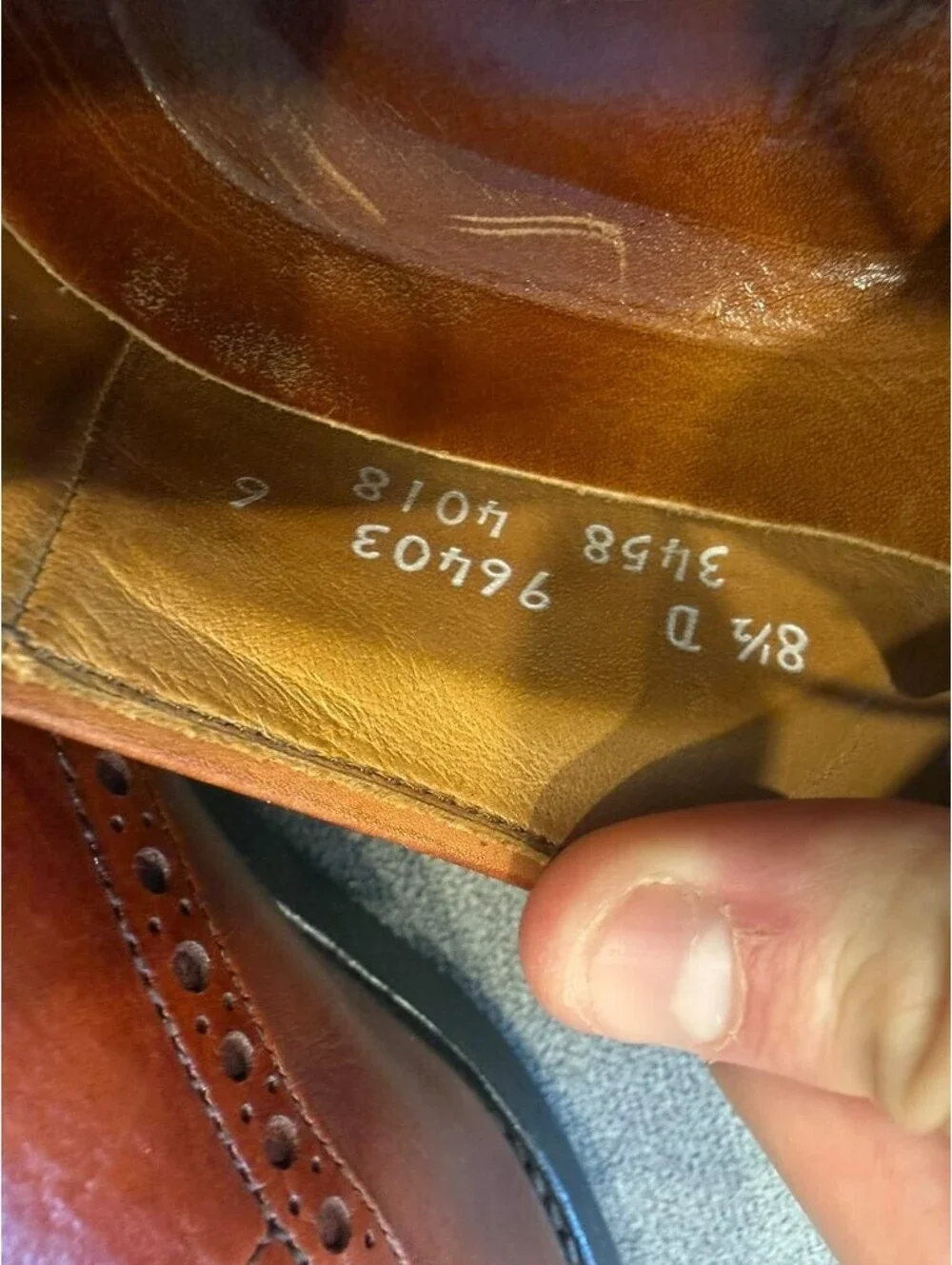 Allen Edmonds Cap Toe Brogue Oxford Dress Shoes Brown 8.5 D